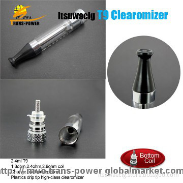 Newest and top quality most popular  short wick  T9 atomizer